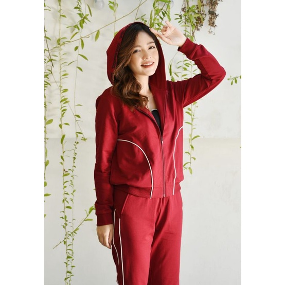 Bộ mặc nhà thể thao kéo khóa Nỉ da cá Winny 820B Giá 698.000đ