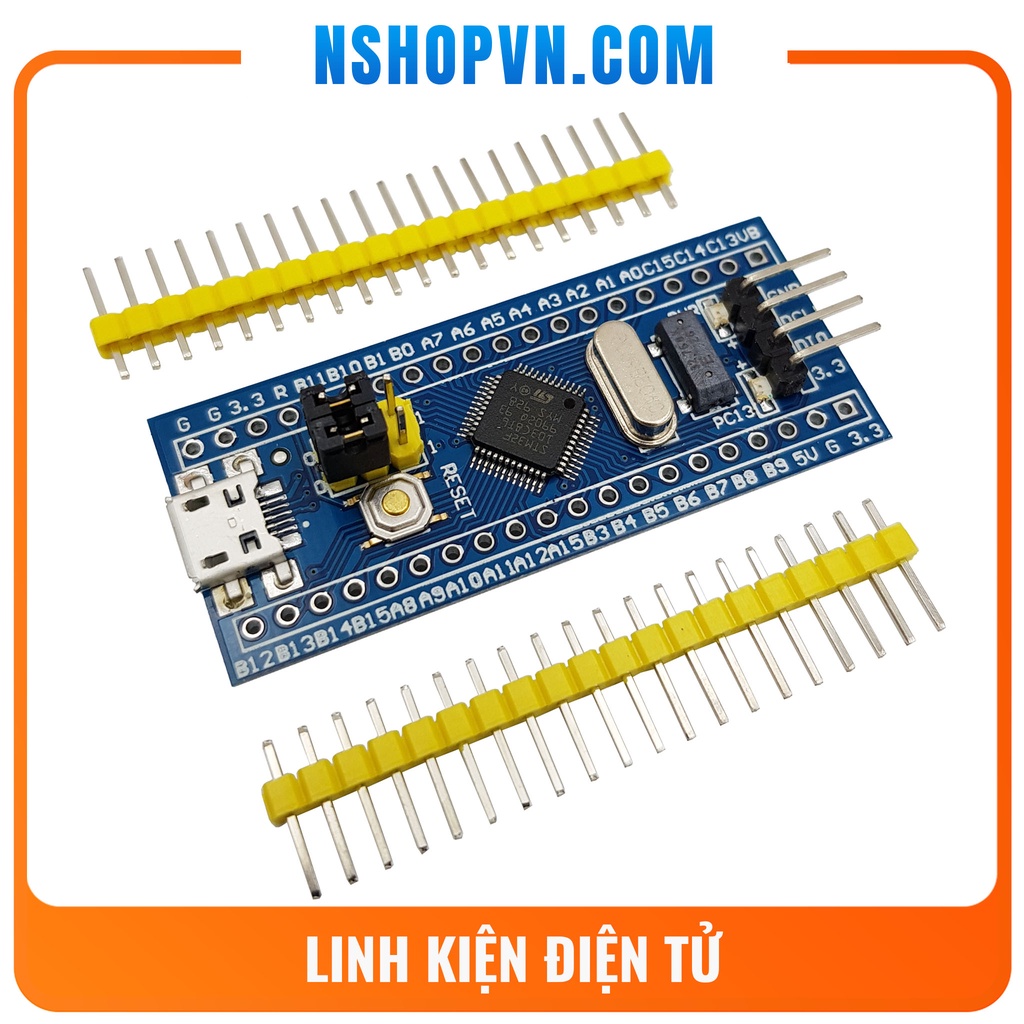 Mạch STM32F103C8T6 thích hợp cho các bạn mới nghiên cứu về dòng vi điều khiển ARM.