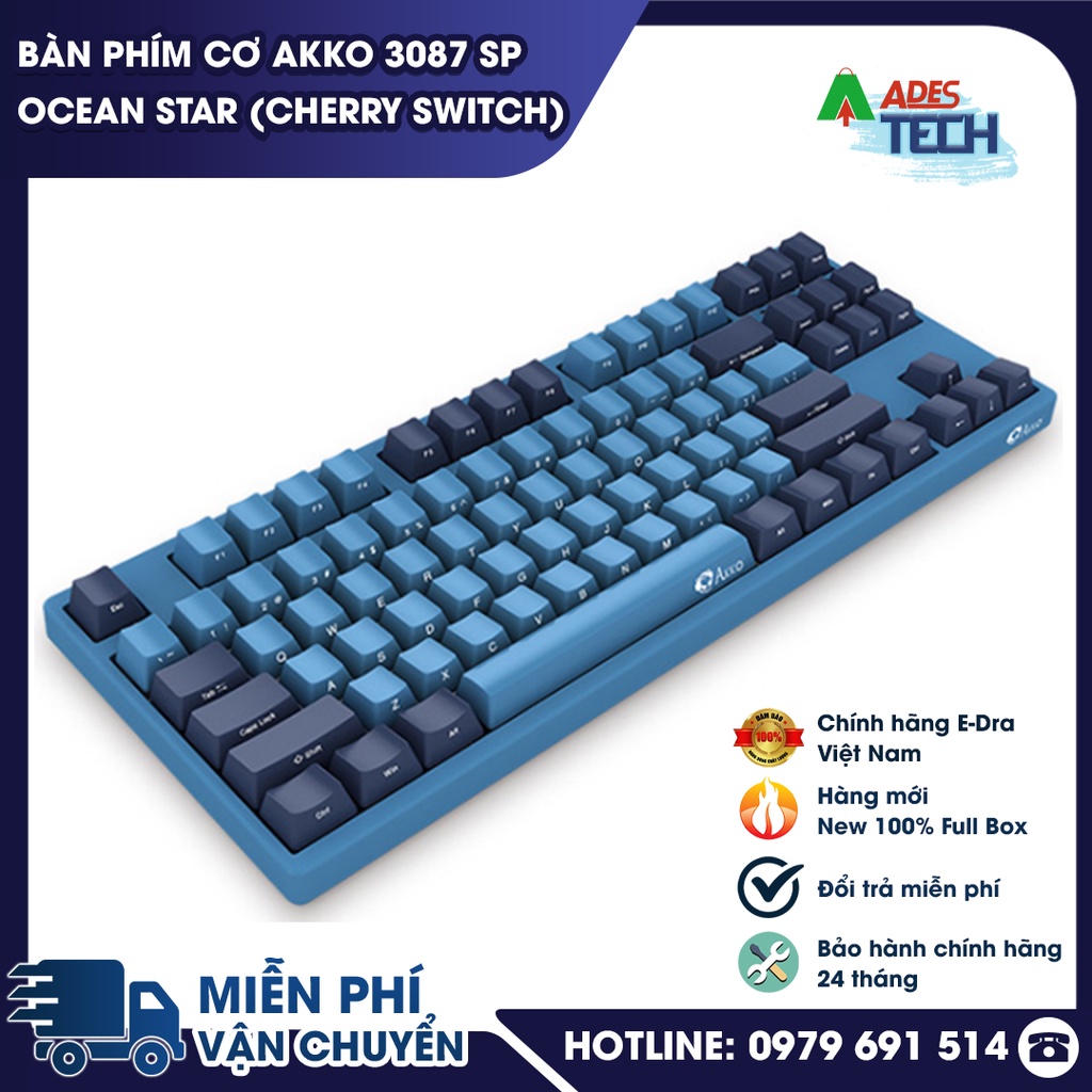 Bàn phím cơ AKKO 3087 SP Ocean Star  | Bảo hành 12 tháng