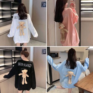 [SIÊU HOT] Áo thun dài tay GẤU BÔNG MARZO phom to chất thun da cá siêu xinh (Sỉ từ 5sp bất kì)