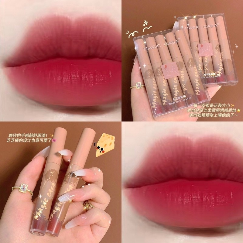 Bộ Son Lì Magic Casa Zhi Thiết Kế Vỏ Son Độc Đáo Thời Trang