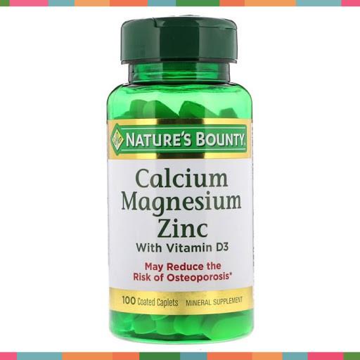 Bổ sung Canxi, ngăn ngừa loãng xương Calcium Magnesium Zinc  with D3 của Mỹ