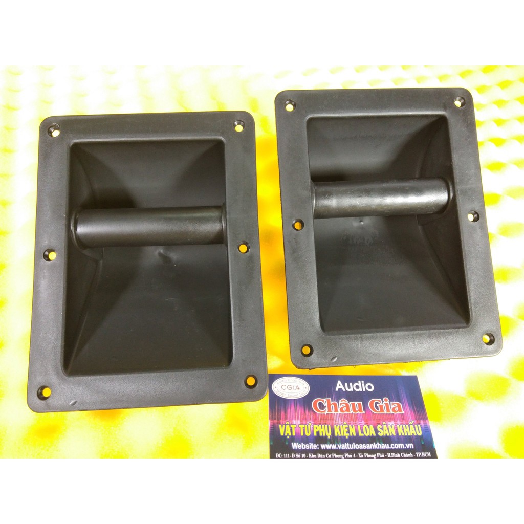 Tay xách thùng loa nhựa 13cm x 17cm 2 cái Audio Châu Gia