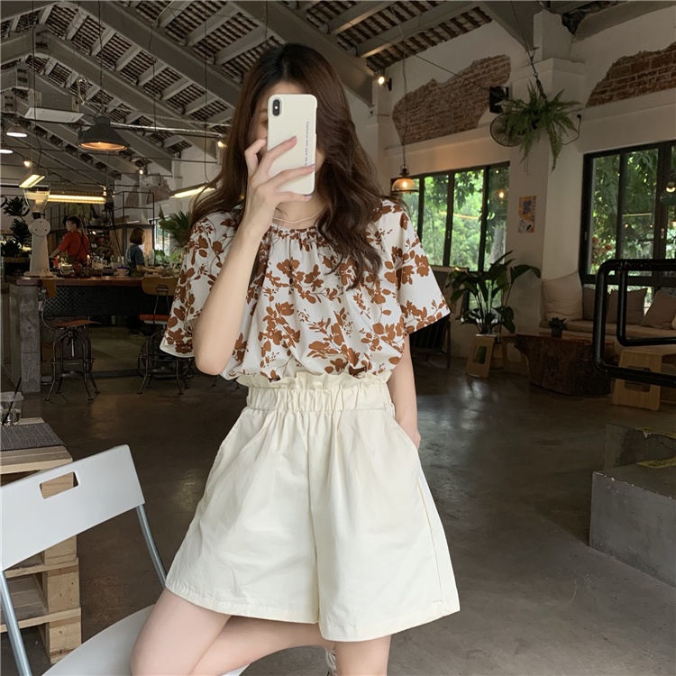 Fat sister was thin suit female large size retro floral shir | BigBuy360 - bigbuy360.vn