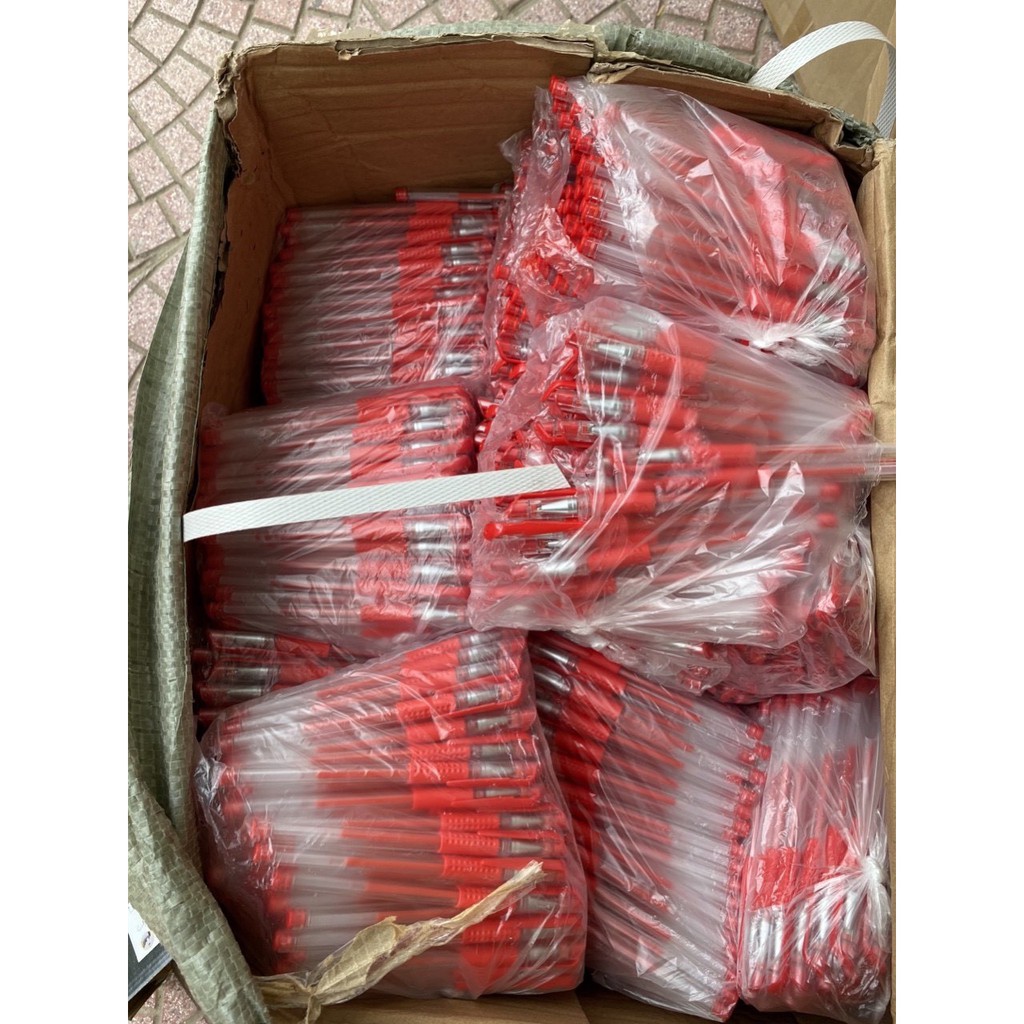 B245 [SET 100 CÁI] Bút bi nước văn phòng mực đều nét chữ đẹp