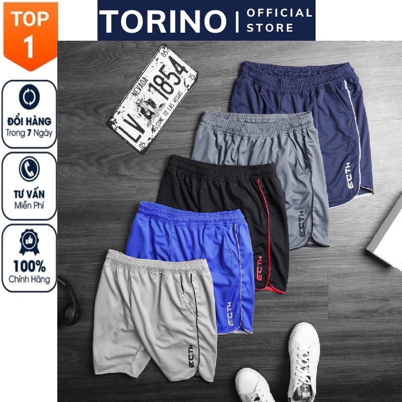 [𝐂𝐎𝐌𝐁𝐎 𝟑-𝟓] Quần đùi nam 𝐄𝐂𝐇𝐓, quần short tập gym, thể thao nam thoáng mát, co giãn tốt