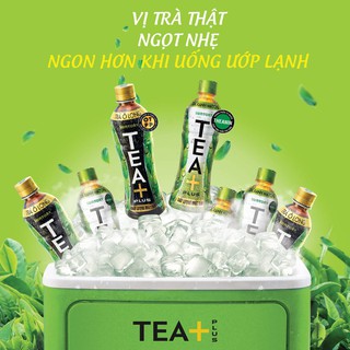 Trà Ô Long Tea+ Plus / Chanh / Matcha (Thùng 24 Chai / Lốc 06 Chai / 455ml)