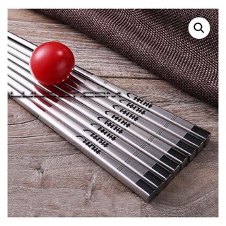 Đũa inox 304 cao cấp Hàn Quốc(Set 5 đôi