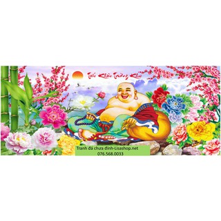 Tranh đính đá PHẬT DI LẠC yn5410 (120X59cm) chưa đính lg1298 df514
