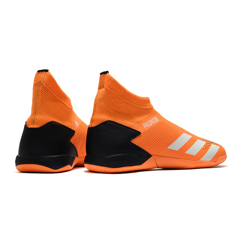 Giày Đá Bóng Adidas Predator 20.3 848G Cột Dây Đế Bằng Màu Cam Đen Trắng