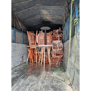 Ghế gỗ xếp thấp