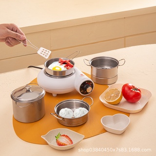   Hàng sẵn  Bộ Đồ Chơi Nhà Bếp Mini Nấu Ăn Thật Chất Liệu Bằng Inox 304 -  Nhựa Lúa Mạch Không Độc Hại Với Trẻ Em 