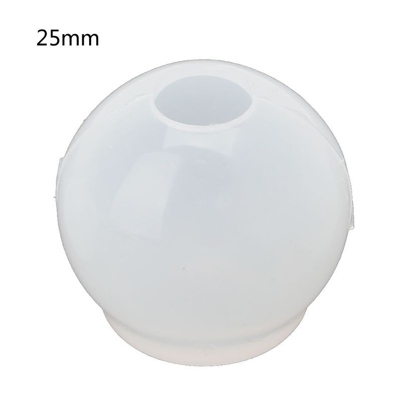 Khuôn Silicone Làm Trang Sức Hình Quả Cầu 20 25 30mm