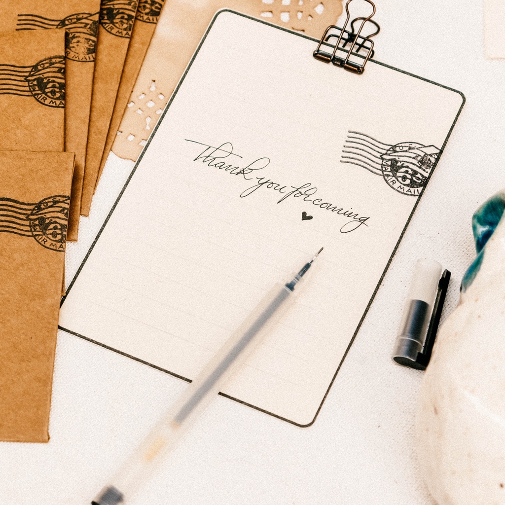 Thiệp Kraf Nâu In Dấu Mộc Vintage Độc Đáo - NOMAD GARDEN