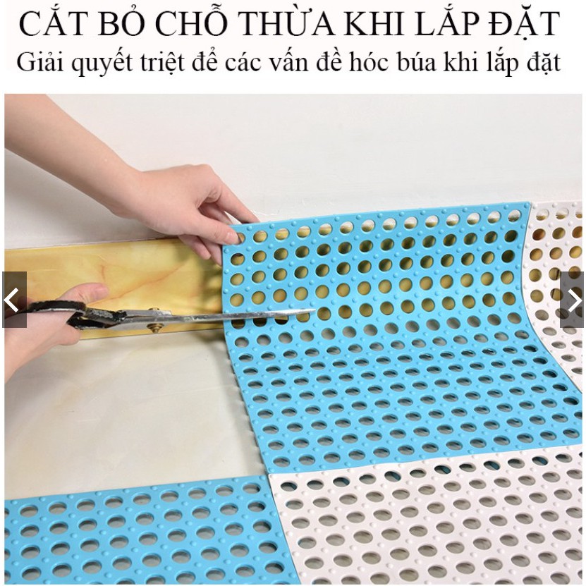 Thảm nhựa lỗ kháng khuẩn, chống trơn, trượt kích thước 30*30 cm sạch sẽ, thoáng mát,êm chân,an toàn cho trẻ tránh va đập