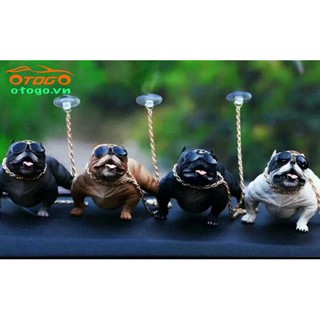 Tượng Chó Pitbull ĐểbTaplo Xe Hơi