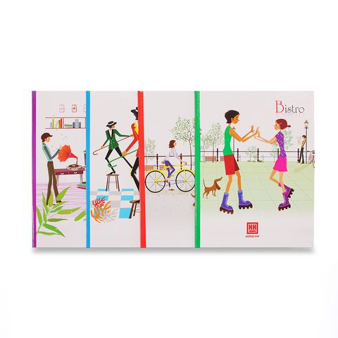 Vở 4 ly ngang 96 trang Bistro định lượng 80gsm (0406)