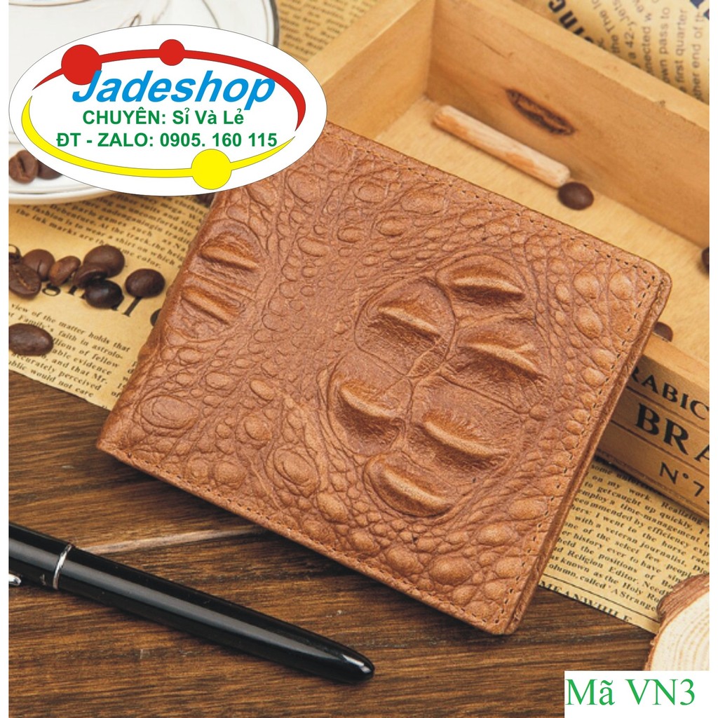 Bóp nam dập vân full box