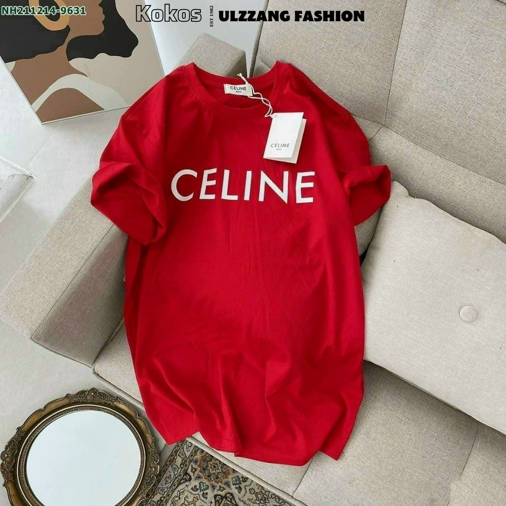 , áo phông nữ from rộng hiphop nam nữ màu Đỏ cá tính GenZ Ulzzang 21169