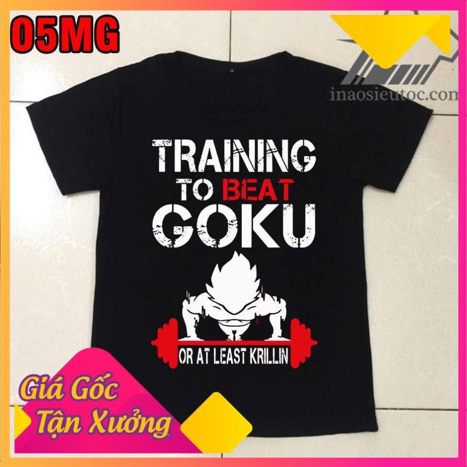 🔥sale sốc🔥 🔥HOT🔥 ⚡ Áo thun Unise Goku ⚡áo Training to beat Goku đẹp giá siêu rẻ