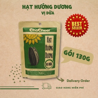 ( 10 gói 130g )Hạt Hướng Dương Chacheer 130g vị Mộc/ Dừa / Ngũ vị hương