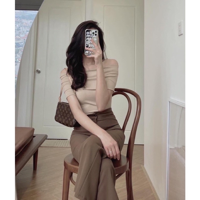 ÁO XINH BẸT VAI CROPTOP W3