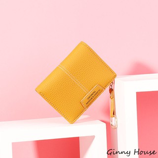 VÍ GẤP CẦM TAY DA VÂN MỀM XINH XẮN NHIỀU MÀU MÓC KHÓA TRÒN (ẢNH+VIDEO QUAY TẠI SHOP)