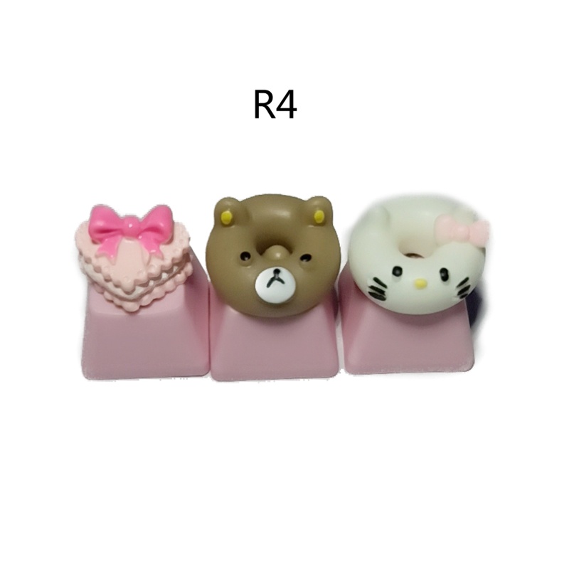 cc 1PC DIY Keycap Cute Pure Lovely Sweets Candy Keycap Mechanical Keyboard Keycap R4 Pink Key Cap Pink Sweets Candy keycaps