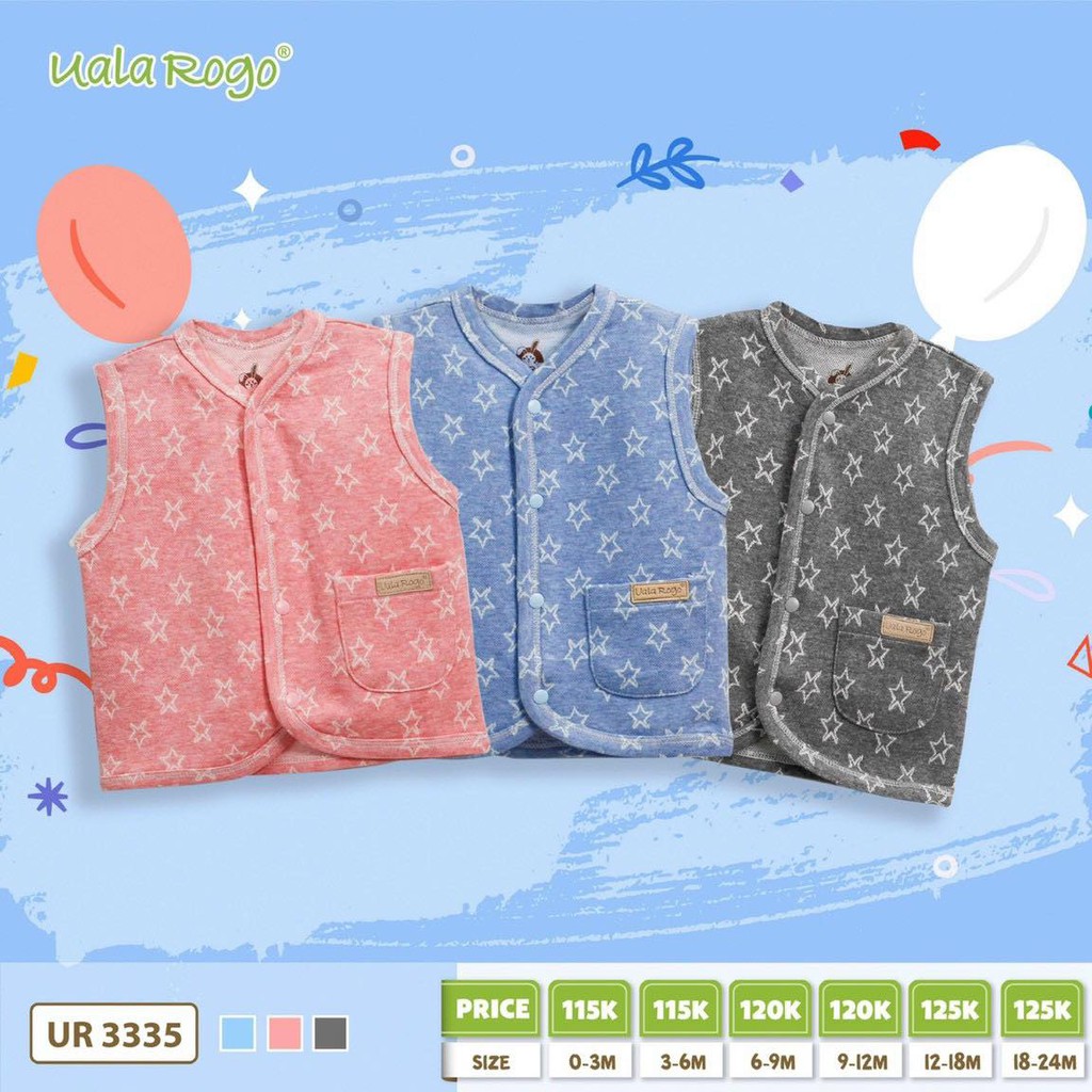 Áo gile họa tiết sao Ualarogo ur 3335