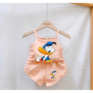 Bộ vịt donal 2 dây cho bé gái