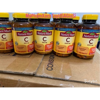 Viên bổ sung Vitamin C Nature Made C 500mg,1000mg của Mỹ