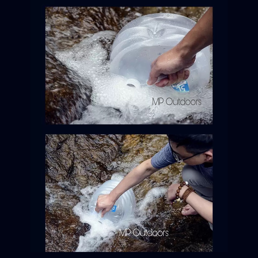 BÌNH NƯỚC GẤP GỌN CÓ VAN DÃ NGOẠI DU LỊCH CẮM TRẠI TIỆN LỢI GỌN NHẸ NATUREHIKE NH14S002-T | BigBuy360 - bigbuy360.vn