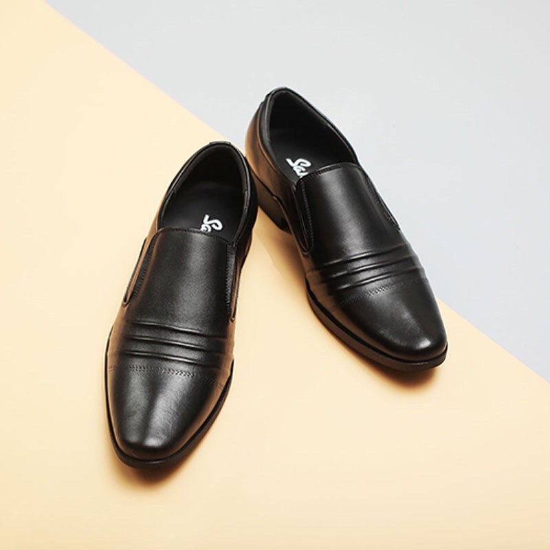 Giày lười nam công sở màu đen size 38