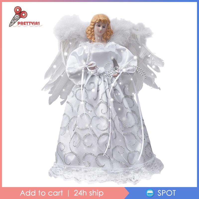 [Prettyia1] Thiên Thần Chiếu Sáng Trang Trí Giáng Sinh