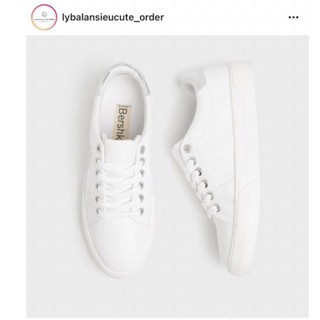 Giày bsk trắng gót bạc 1448/660 +2% shopee