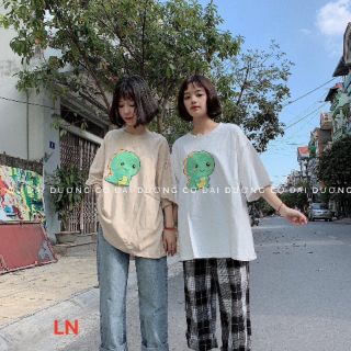 Áo phông khủng Long din và khủng Long xanh vàng