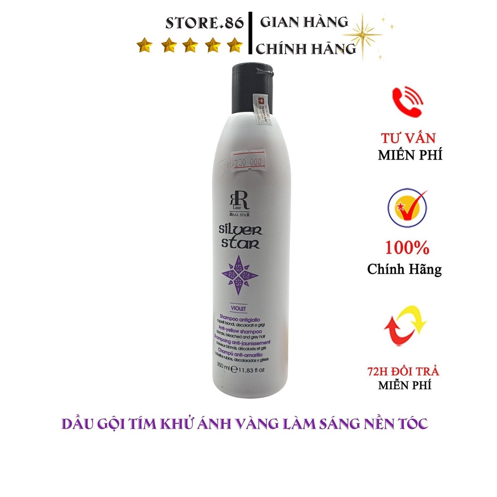 Dầu gội tím khử vàng, chăm sóc tóc vàng sáng 350ml RR17137 Hàng Ý nhập khẩu chính hãng