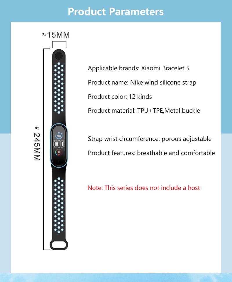 Dây Đeo Thay Thế Chất Liệu Silicon Màu Trơn Cho Xiaomi Mi Band 5