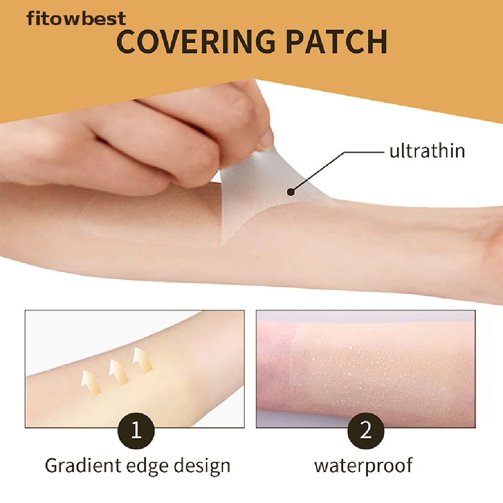Ftvn Skin Invisible Concealer Patch Sticker Breathable Tattoo Scar Cover Waterproof QDD