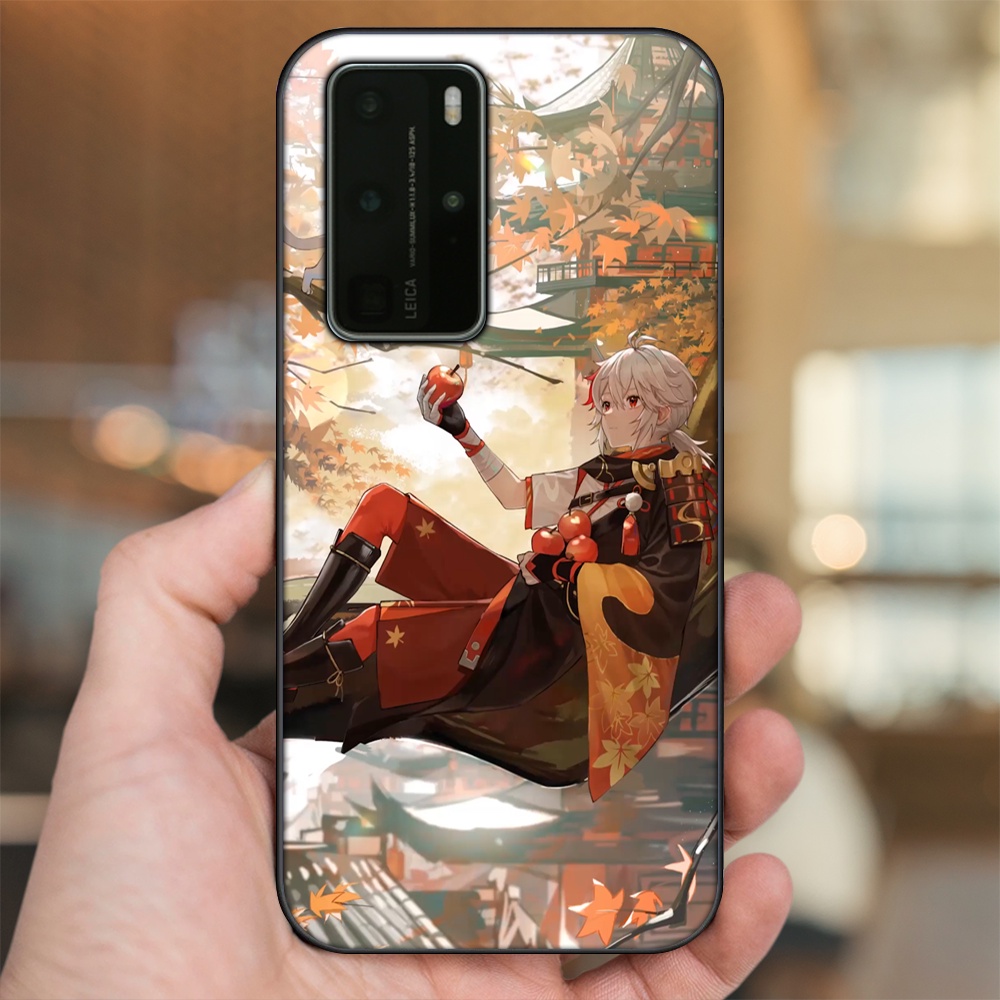 Ốp lưng Huawei P40 Pro viền đen in hình Kazuha Genshin Impact