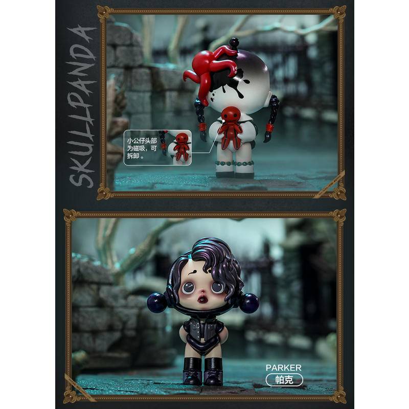Popmart SKULLPANDA Adams Family Series SP Adams Family Series sp6 Generation Series Liên kết phong cách cơ bản