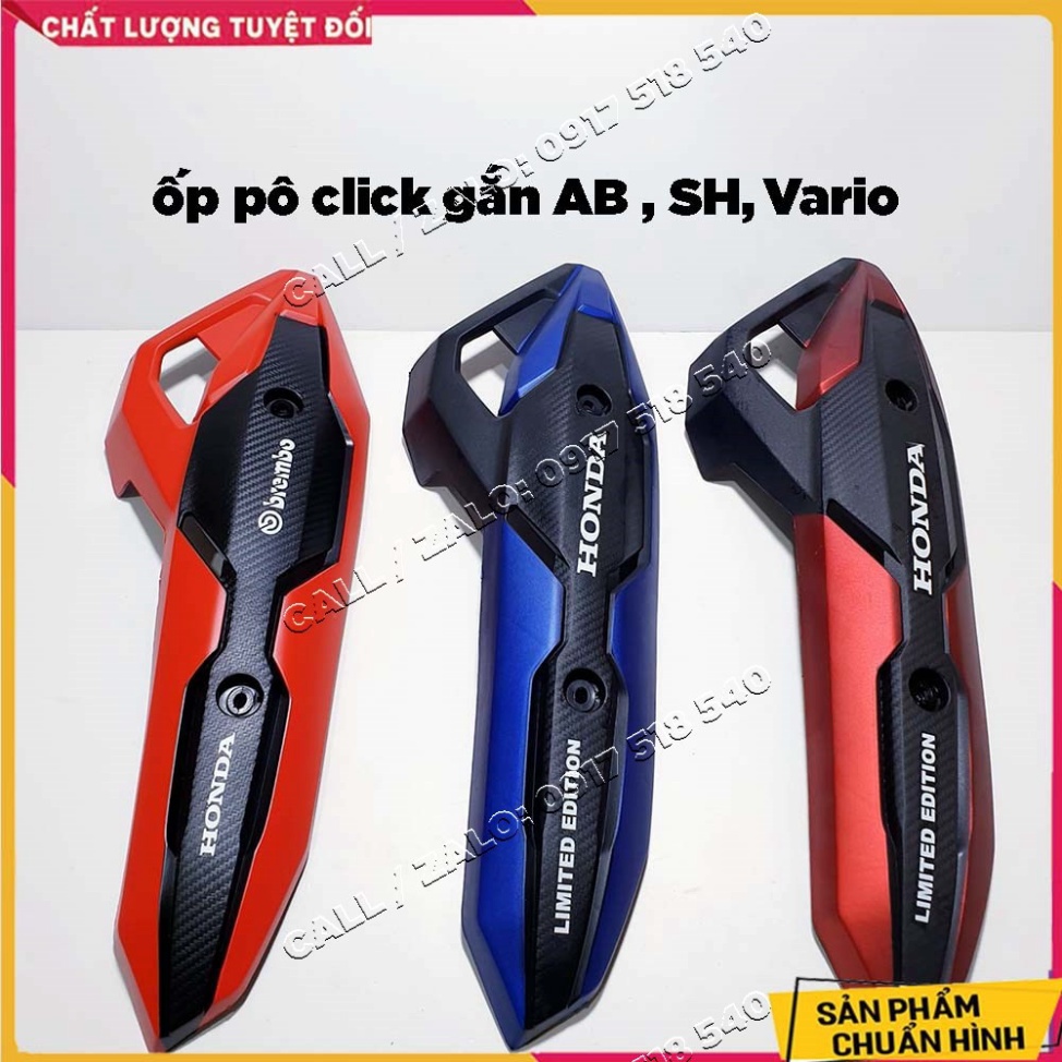 Che Pô , Ốp Pô sơn air bush gắn AB 2013 - 20, Vario 17 , SH việt 12 - 16 Ảnh thật Sp
