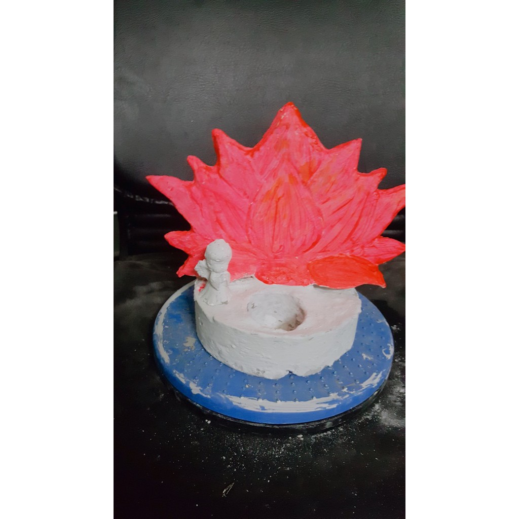 Tượng hưu, cô gái kèm chậu và hoa trang trí bằng xi măng