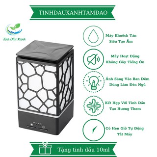 Máy phun tinh dầu lập phương tinh dầu xanh phun sương tọa ẩm khuếch tán tinh dầu 200ml tặng tinh dầu đuổi muỗi 10ml