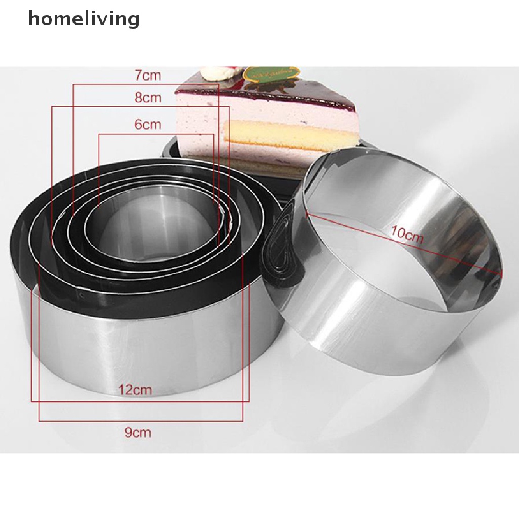 1 Bộ Khuôn Cắt Bánh Quy Tròn Bằng Thép Không Gỉ
