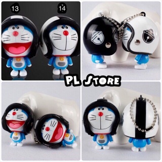 Móc khoá Doraemon đội nón bảo hiểm