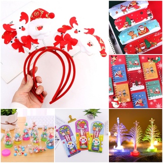 Quà tặng noel giáng sinh cho bé bờm noel có đèn les và nhiều đồ trang trí Merry Christmas
