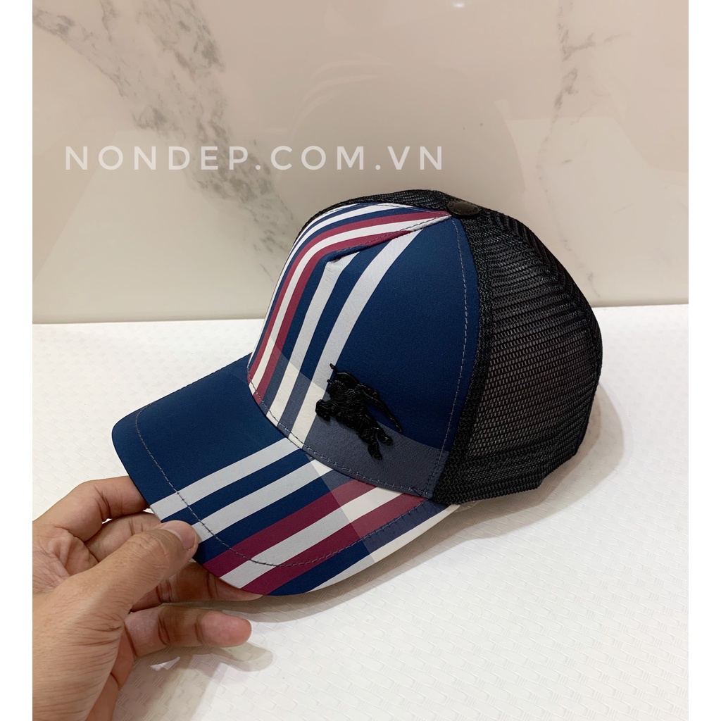 nón kết/ Mũ lưỡi trai BBR burberry phối lưới