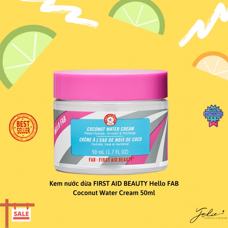 Kem nước dừa FIRST AID BEAUTY Hello FAB Coconut Water Cream 50ml