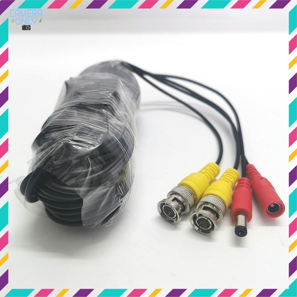 Cáp đồng trục liền nguồn cao cấp đúc sẵn 2 đầu BNC, DC dài 20m dùng cho Camera | BigBuy360 - bigbuy360.vn